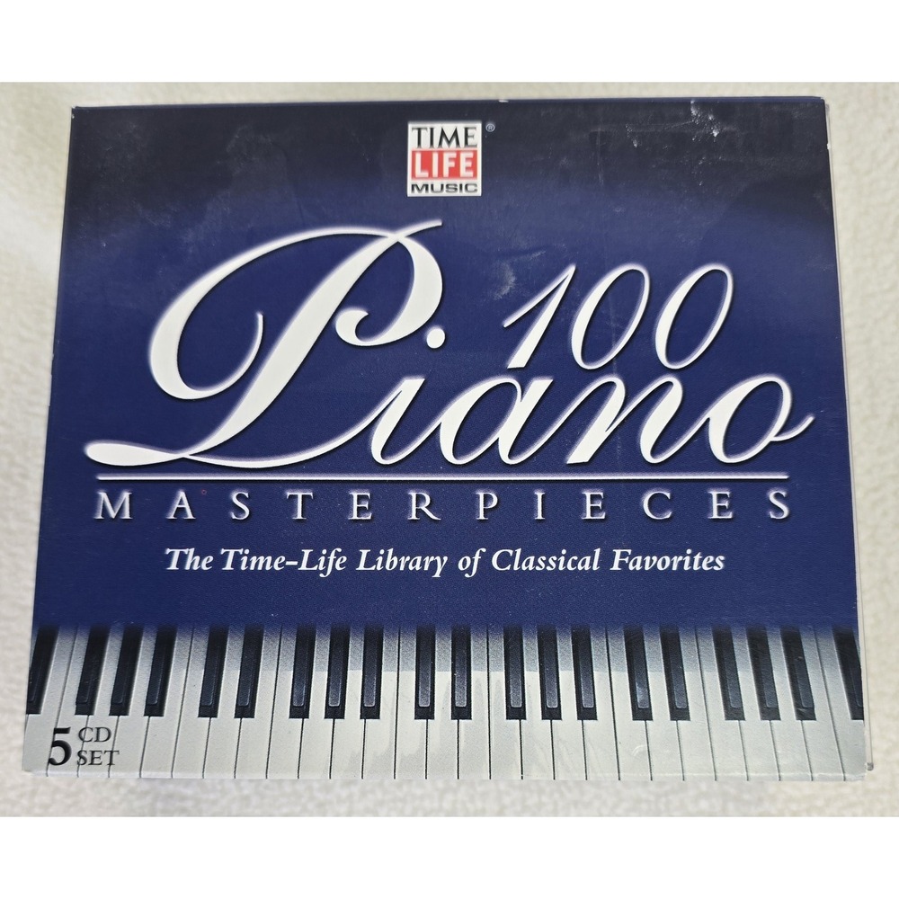 Time Life Music 100 Piano Masterpieces 5 CD‎ Set Classical Favorites R114-24
